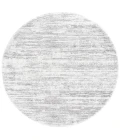 Safavieh Jasmine Shag Ivory / Grey JSM100 6 ft. 7 in. X 6 ft. 7 in. Round Rug