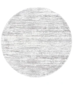 Safavieh Jasmine Shag Ivory / Grey JSM100 6 ft. 7 in. X 6 ft. 7 in. Round Rug