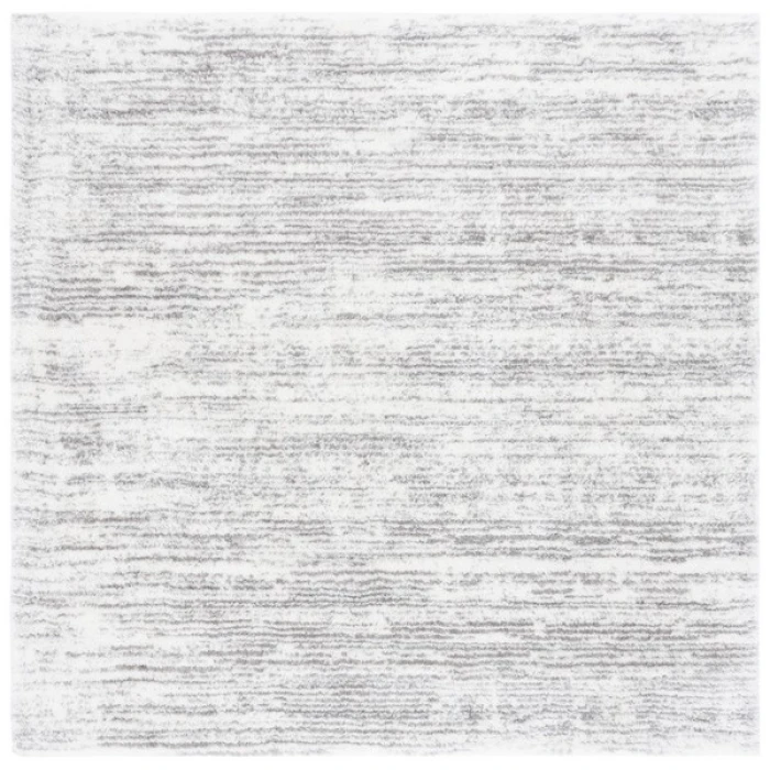 Safavieh Jasmine Shag Ivory / Grey JSM100 6 ft. 7 in. X 6 ft. 7 in. Square Rug
