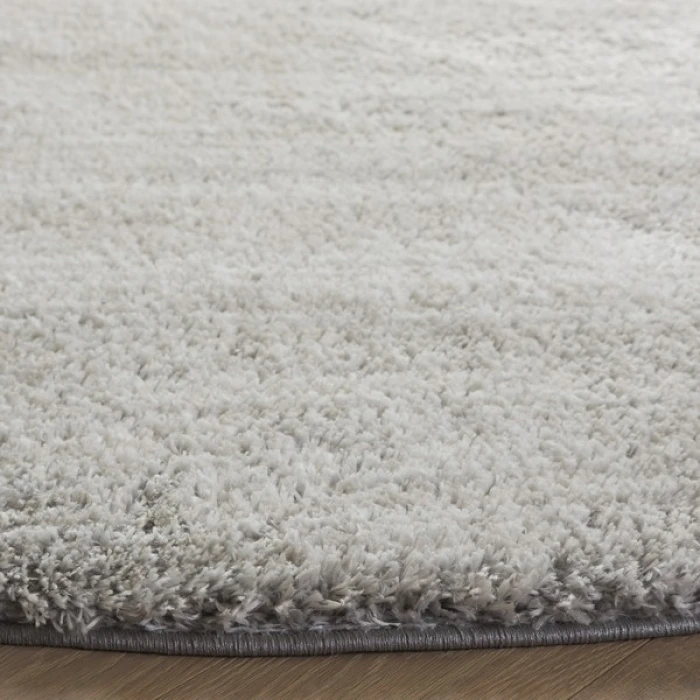 Safavieh Jasmine Shag Light Grey / Ivory JSM100 5 ft. 3 in. X 7 ft. 6 in. Rectangle Rug