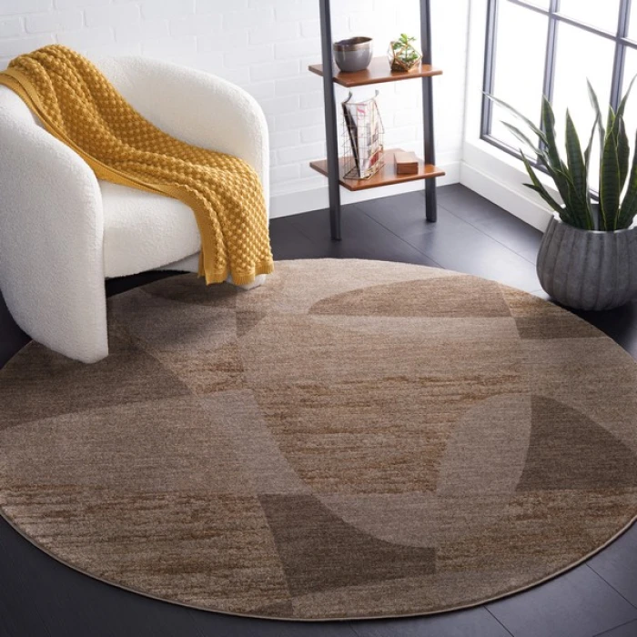 Safavieh Lasa Taupe / Gold LAS102 4 ft. X 4 ft. Round Rug