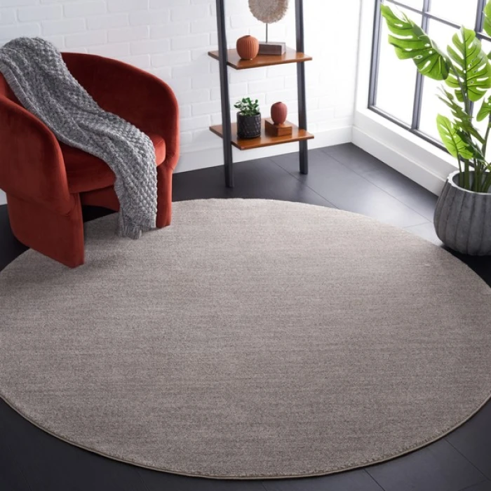 Safavieh Lasa Light Grey LAS108 4 ft. X 4 ft. Round Rug