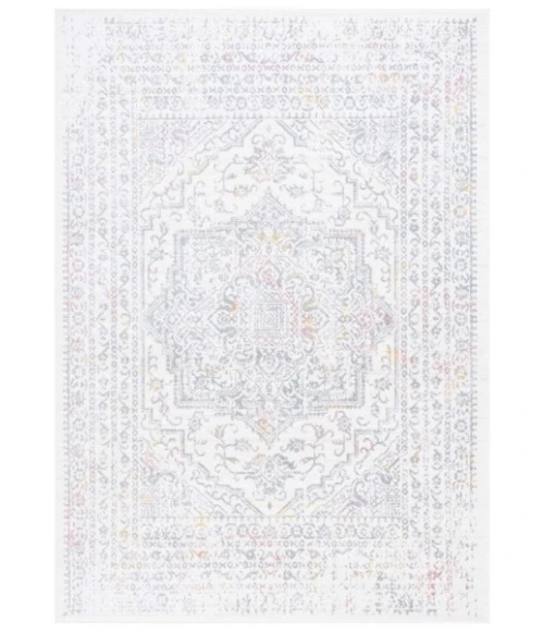 Safavieh Layla Ivory Grey / Pink LAY103 4 ft. 5 in. X 6 ft. 5 in. Rectangle Rug