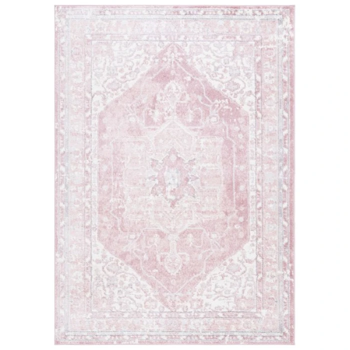 Safavieh Layla Ivory Grey / Pink LAY108 5 ft. 5 in. X 7 ft. 6 in. Rectangle Rug