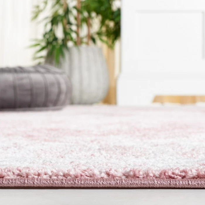 Safavieh Layla Ivory Grey / Pink LAY108 6 ft. 7 in. X 6 ft. 7 in. Round Rug