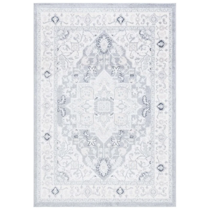 Safavieh Layla Ivory Grey / Charcoal LAY109 5 ft. 5 in. X 7 ft. 6 in. Rectangle Rug