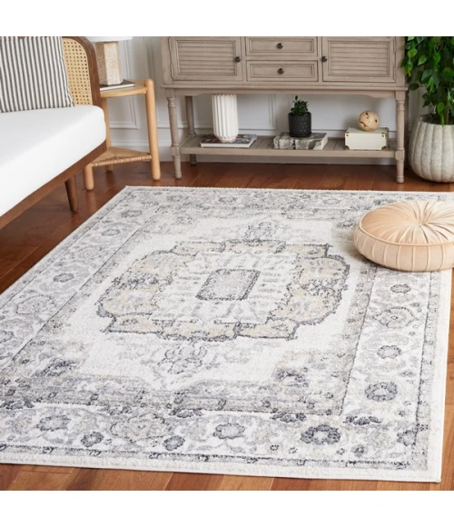 Safavieh Layla Ivory Grey / Charcoal LAY111 8 ft. X 10 ft. Rectangle Rug