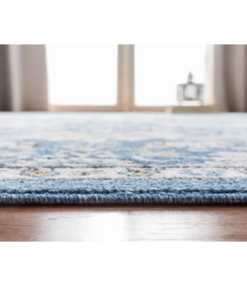 Safavieh Liberty  Dark Blue / Ivory LIB742 6 ft. 7 in. X 6 ft. 7 in. Round Rug