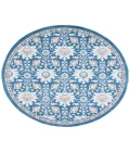 Safavieh Liberty  Dark Blue / Ivory LIB742 6 ft. 7 in. X 6 ft. 7 in. Round Rug