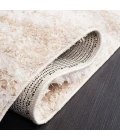 Safavieh Lindsay Shag Beige / Ivory LNS554 6 ft. 7 in. X 6 ft. 7 in. Round Rug