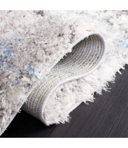 Safavieh Lindsay Shag Grey / Blue Ivory LNS556 8 ft. X 10 ft. Rectangle Rug