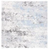 Safavieh Lindsay Shag Grey / Blue Ivory LNS556 6 ft. 7 in. X 6 ft. 7 in. Square Rug