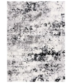 Safavieh Lindsay Shag Grey / Black Ivory LNS556 4 ft. X 6 ft. Rectangle Rug