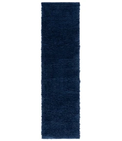 Safavieh Lindsay Shag Navy LNS560 2 ft. 2 in. X 8 ft. Runner Rug