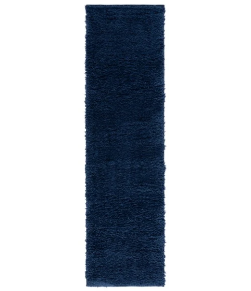 Safavieh Lindsay Shag Navy LNS560 2 ft. 2 in. X 8 ft. Runner Rug