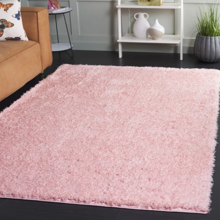 Safavieh Lindsay Shag Pink LNS560 5 ft. 3 in. X 7 ft. 6 in. Rectangle Rug
