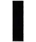 Safavieh Lindsay Shag Black LNS560 2 ft. 2 in. X 8 ft. Runner Rug