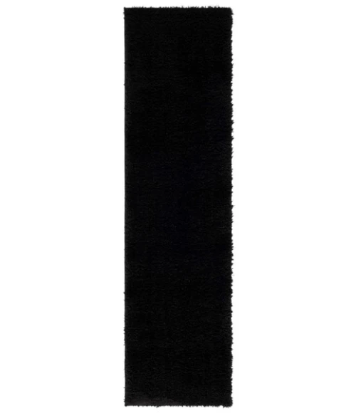Safavieh Lindsay Shag Black LNS560 2 ft. 2 in. X 8 ft. Runner Rug
