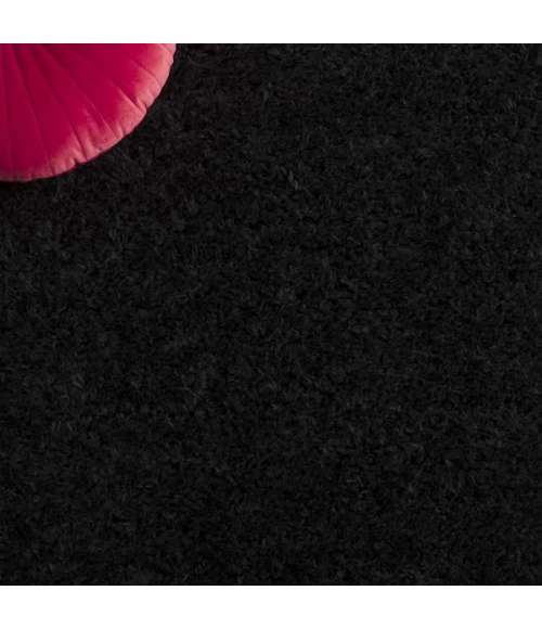 Safavieh Lindsay Shag Black LNS560 9 ft. X 12 ft. Rectangle Rug