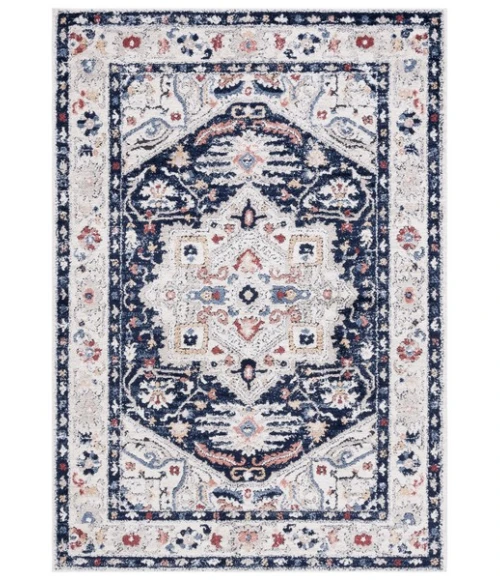 Safavieh Luna Beige / Navy LUN100 8 ft. X 10 ft. Rectangle Rug