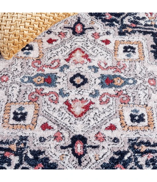 Safavieh Luna Beige / Navy LUN100 8 ft. X 10 ft. Rectangle Rug