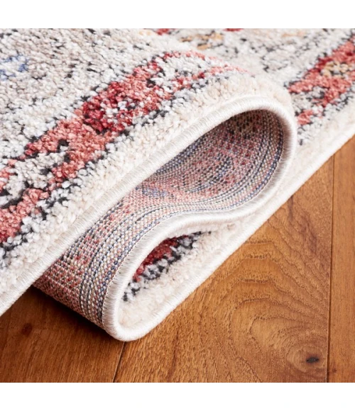 Safavieh Luna Beige / Rust LUN100 6 ft. 7 in. X 6 ft. 7 in. Round Rug