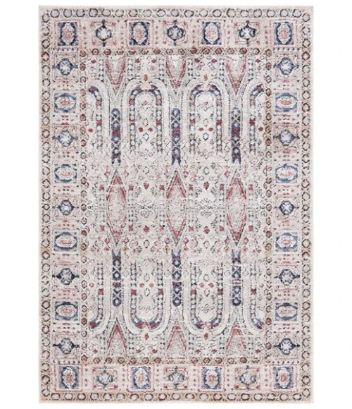Safavieh Luna Beige / Blue Rust LUN101 5 ft. 3 in. X 7 ft. 6 in. Rectangle Rug