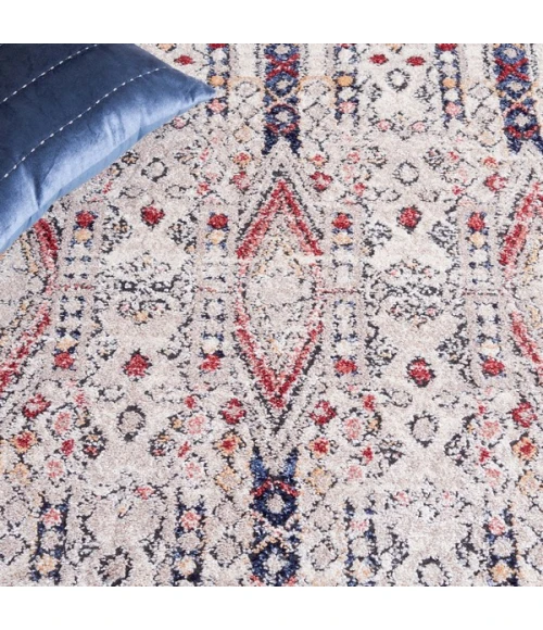 Safavieh Luna Beige / Blue Rust LUN101 2 ft. 2 in. X 9 ft. Runner Rug