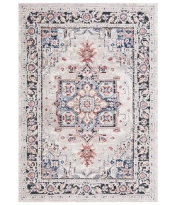 Safavieh Luna Beige / Black Rust LUN104 4 ft. 5 in. X 6 ft. 5 in. Rectangle Rug