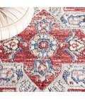 Safavieh Luna Beige / Blue Rust LUN105 6 ft. 7 in. X 6 ft. 7 in. Round Rug