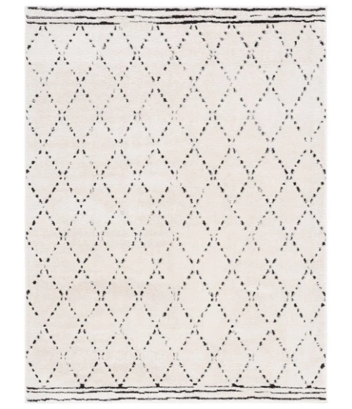 Safavieh Melody Ivory / Black MEL102 5 ft. 3 in. X 7 ft. 6 in. Rectangle Rug
