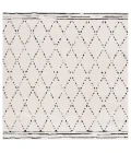 Safavieh Melody Ivory / Black MEL102 6 ft. 7 in. X 6 ft. 7 in. Square Rug
