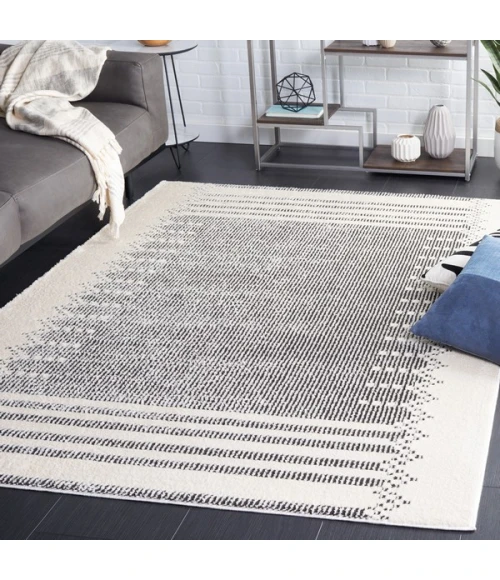 Safavieh Melody Ivory / Black MEL106 4 ft. X 6 ft. Rectangle Rug