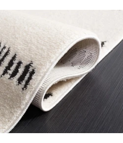 Safavieh Melody Ivory / Black MEL114 6 ft. 7 in. X 6 ft. 7 in. Round Rug