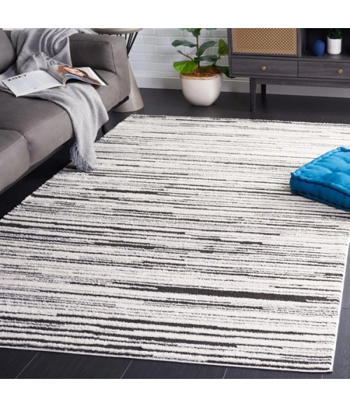 Safavieh Melody Ivory / Black MEL116 5 ft. 3 in. X 7 ft. 6 in. Rectangle Rug