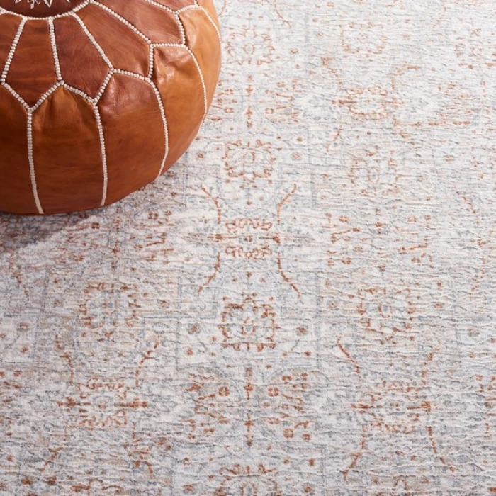 Safavieh Marmara Beige / Blue Rust MRM302 6 ft. 7 in. X 6 ft. 7 in. Square Rug