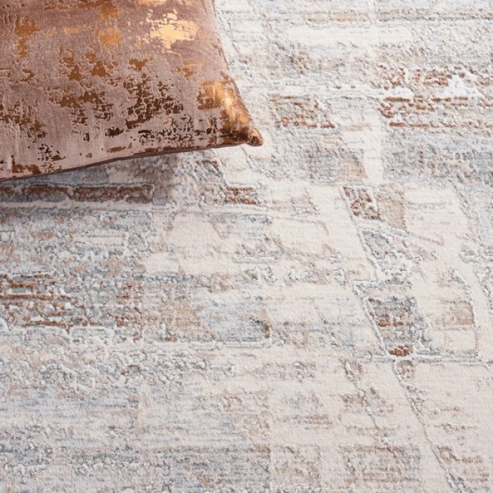 Safavieh Marmara Beige / Blue Rust MRM306 6 ft. 7 in. X 6 ft. 7 in. Square Rug