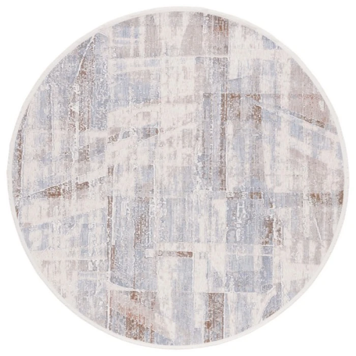 Safavieh Marmara Beige / Blue Rust MRM306 6 ft. 7 in. X 6 ft. 7 in. Round Rug