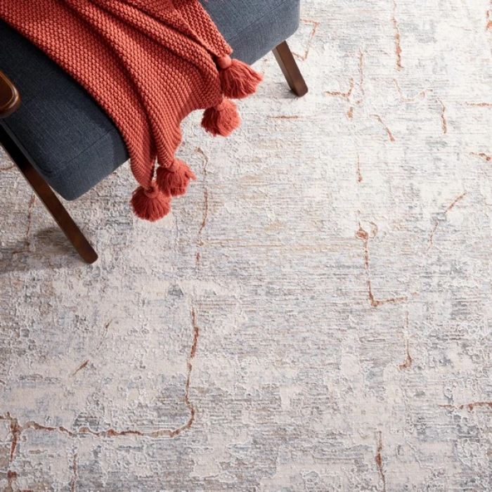 Safavieh Marmara Beige / Blue Rust MRM308 6 ft. 7 in. X 6 ft. 7 in. Square Rug