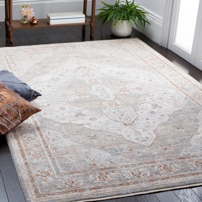 Safavieh Marmara Beige / Blue Rust MRM320 5 ft. 0 in. X 8 ft. 2 in. Rectangle Rug