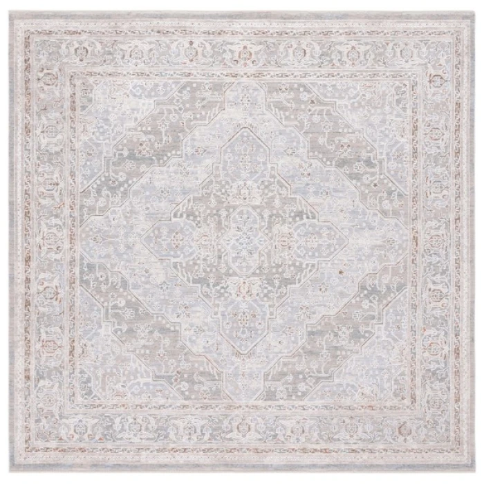 Safavieh Marmara Beige / Blue Rust MRM320 6 ft. 7 in. X 6 ft. 7 in. Square Rug