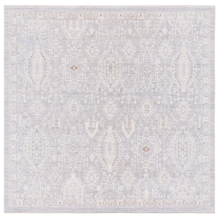 Safavieh Marmara Grey / Blue Rust MRM322 6 ft. 7 in. X 6 ft. 7 in. Square Rug