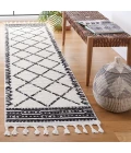 Safavieh Moroccan Tassel Ivory / Black MRT103 2 ft. 2 in. X 9 ft. Runner Rug