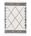 Safavieh Moroccan Tassel Ivory / Black MRT103 4 ft. 5 in. X 6 ft. 5 in. Rectangle Rug