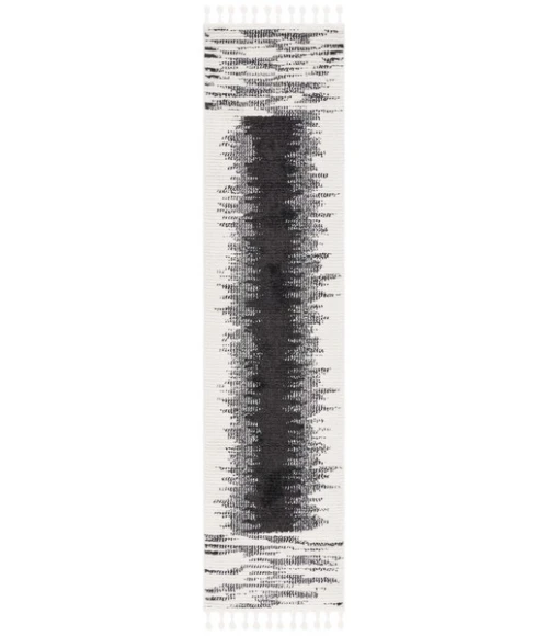 Safavieh Moroccan Tassel Ivory / Black MRT107 2 ft. 2 in. X 9 ft. Runner Rug