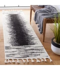 Safavieh Moroccan Tassel Ivory / Black MRT107 2 ft. 2 in. X 9 ft. Runner Rug