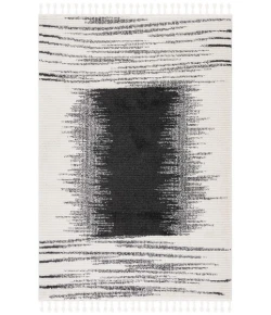 Safavieh Moroccan Tassel Ivory / Black MRT107 4 ft. 5 in. X 6 ft. 5 in. Rectangle Rug