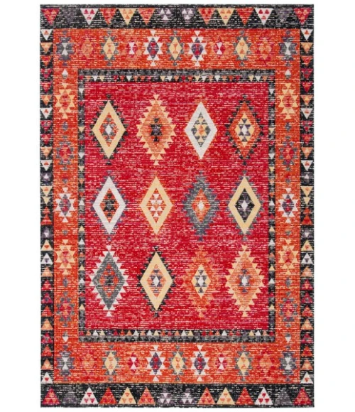 Safavieh Montage  Red / Black MTG201 3 ft. X 5 ft. Rectangle Rug