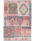 Safavieh Montage  Aqua / Fuchsia MTG221 5 ft. 1 in. X 7 ft. 6 in. Rectangle Rug