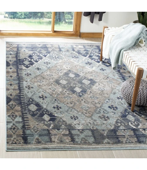 Safavieh Montage Blue / Grey MTG236 5 ft. 1 in. X 7 ft. 6 in. Rectangle Rug